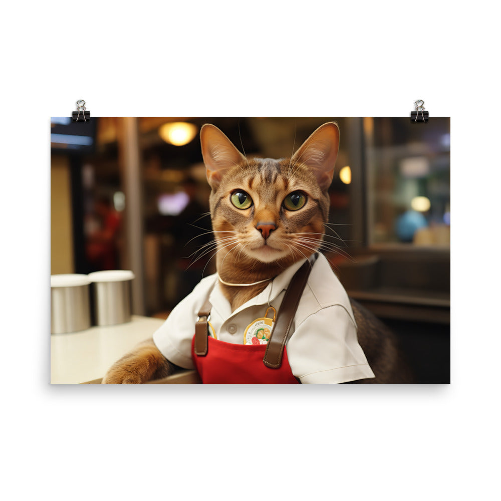 Abyssinian Fast Food Crew Photo paper poster - PosterfyAI.com