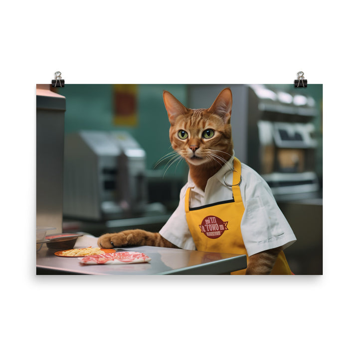 Abyssinian Fast Food Crew Photo paper poster - PosterfyAI.com