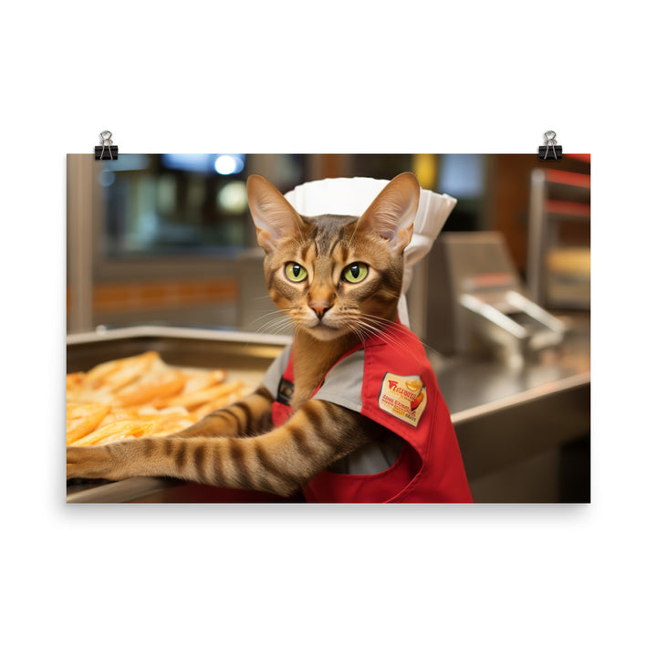 Abyssinian Fast Food Crew Photo paper poster - PosterfyAI.com