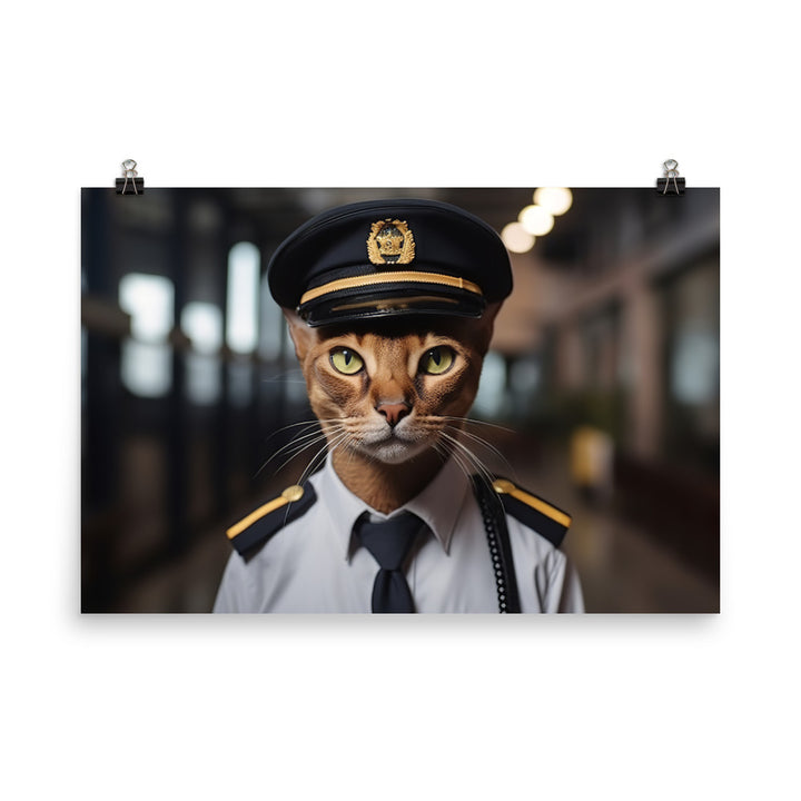 Abyssinian Security Officer Photo paper poster - PosterfyAI.com