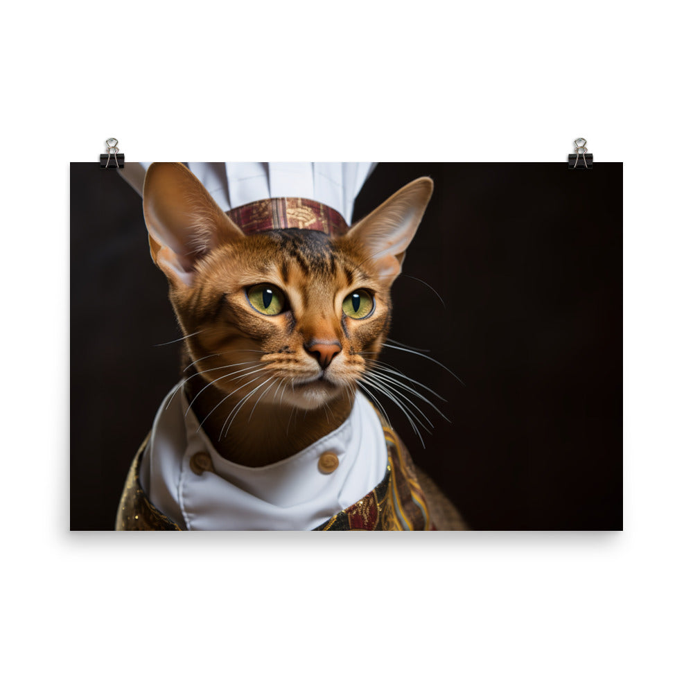 Abyssinian Chef Photo paper poster - PosterfyAI.com