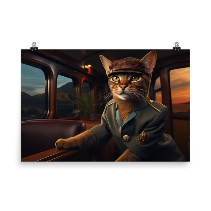 Abyssinian Transit Operator Photo paper poster - PosterfyAI.com