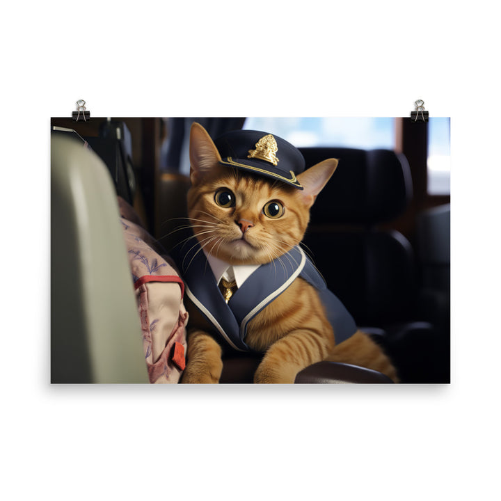 Abyssinian Mail Carrier Photo paper poster - PosterfyAI.com