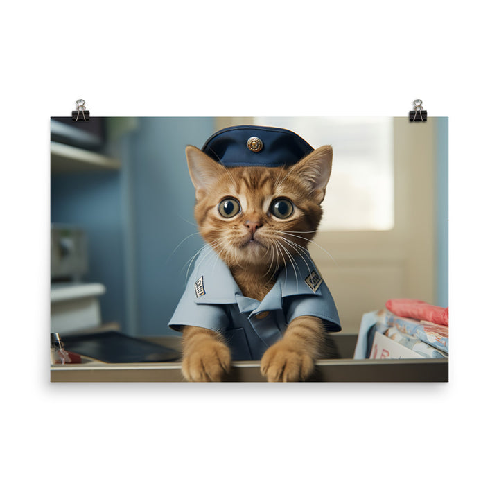 Abyssinian Mail Carrier Photo paper poster - PosterfyAI.com