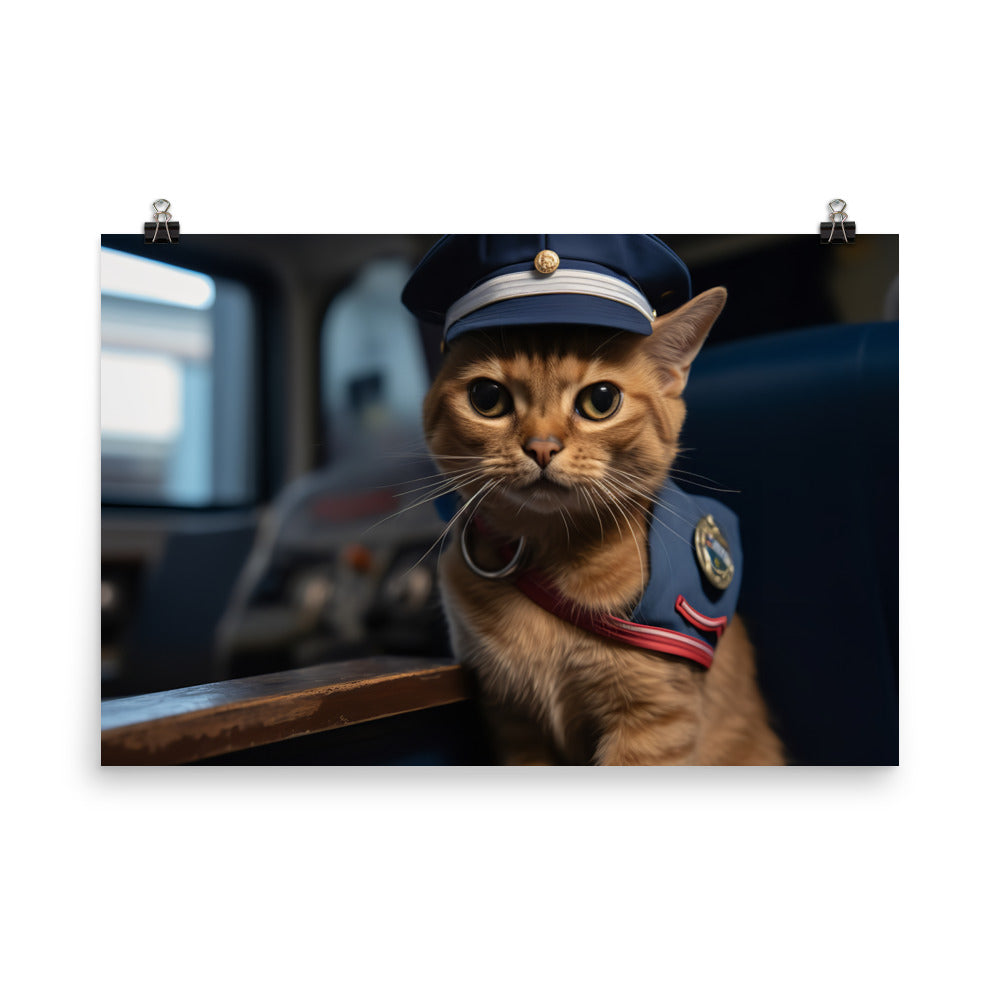 Abyssinian Mail Carrier Photo paper poster - PosterfyAI.com