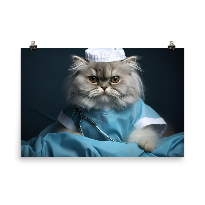 Persian Nurse Photo paper poster - PosterfyAI.com