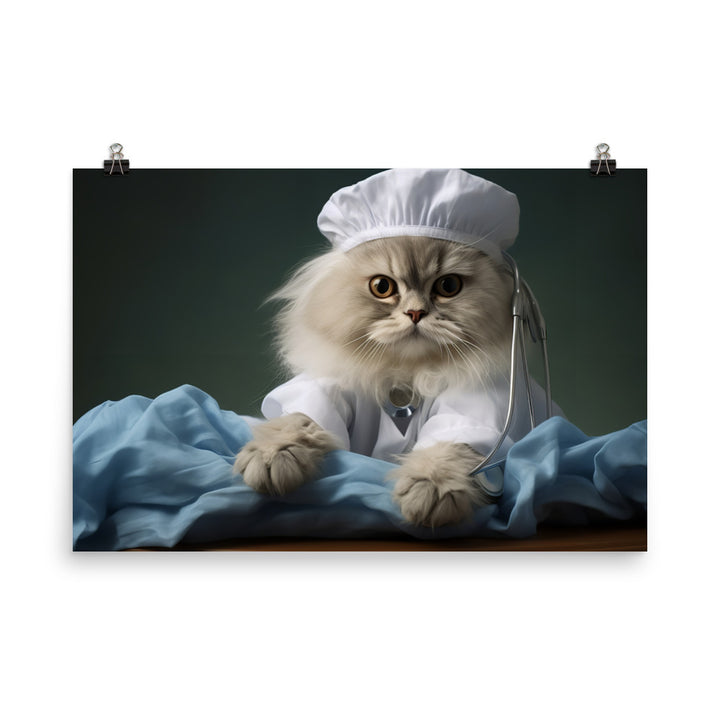 Persian Nurse Photo paper poster - PosterfyAI.com