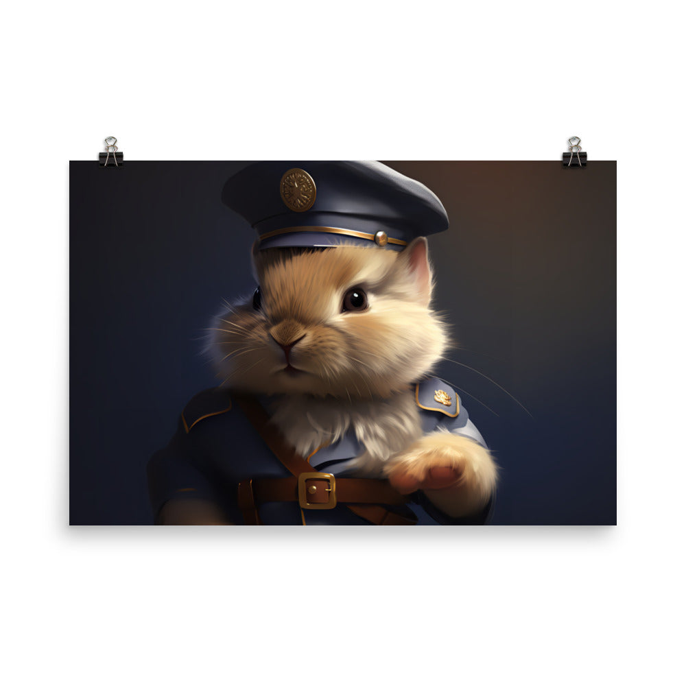 Lionhead Security Officer Photo paper poster - PosterfyAI.com