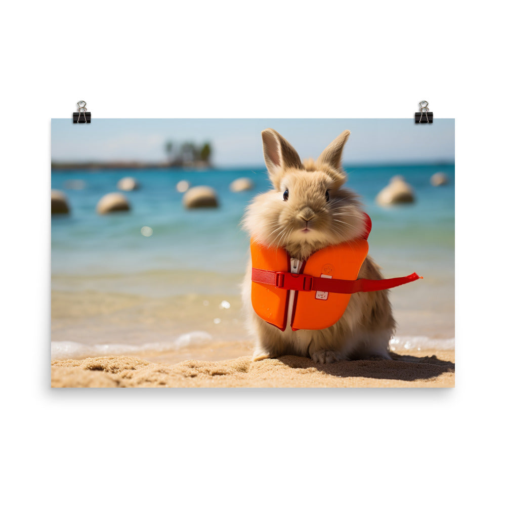 Lionhead Lifeguard Photo paper poster - PosterfyAI.com