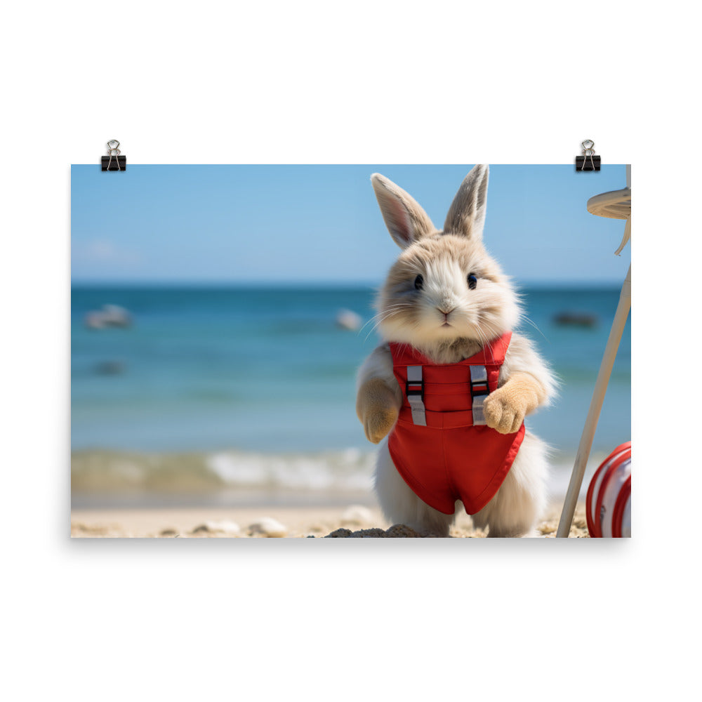 Lionhead Lifeguard Photo paper poster - PosterfyAI.com