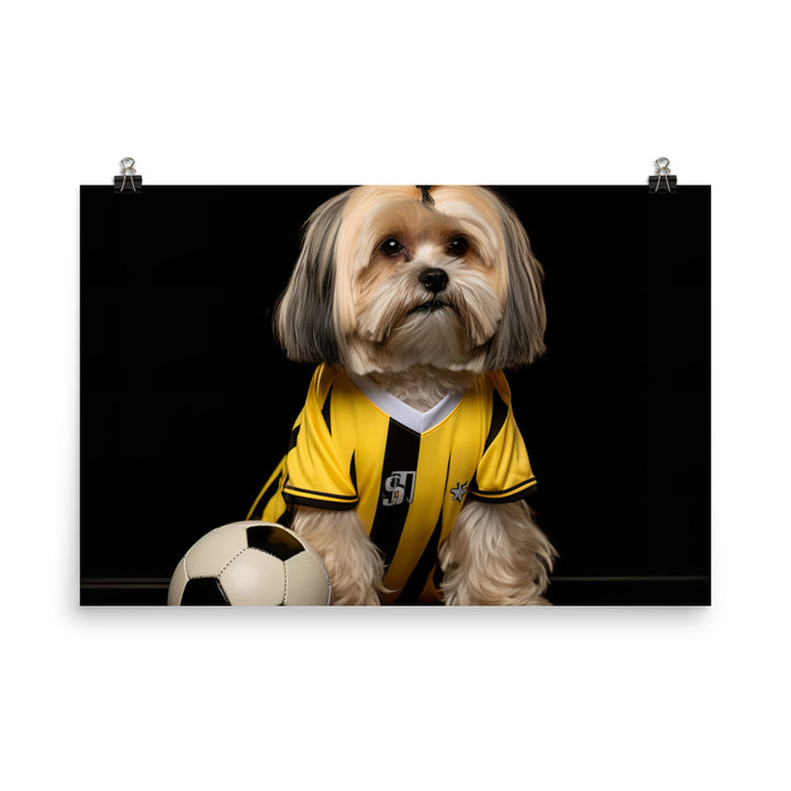 Lhasa Apso Referee Photo paper poster - PosterfyAI.com