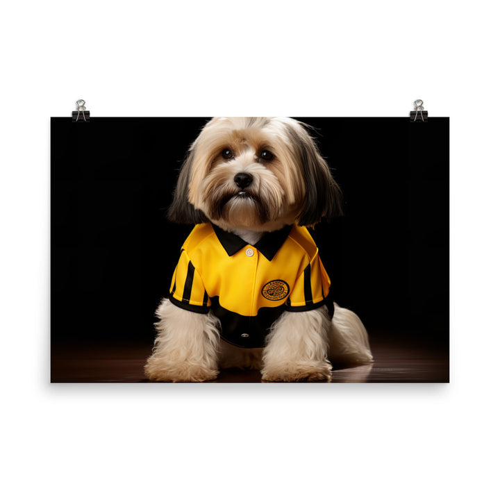 Lhasa Apso Referee Photo paper poster - PosterfyAI.com