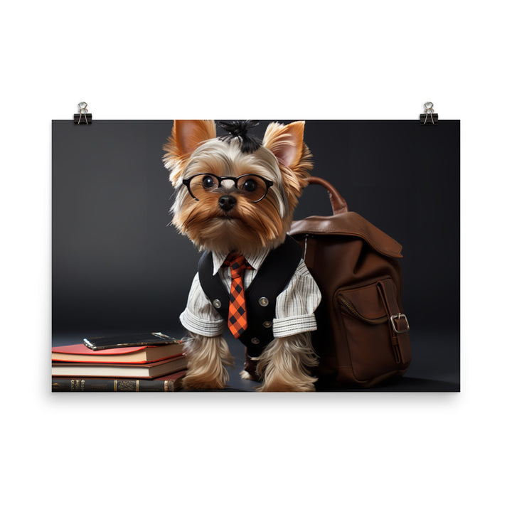 Yorkshire Terrier Student Photo paper poster - PosterfyAI.com