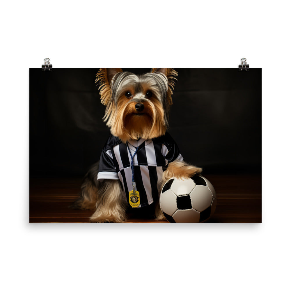 Yorkshire Terrier Referee Photo paper poster - PosterfyAI.com