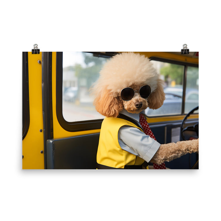 Poodle Transit Operator Photo paper poster - PosterfyAI.com