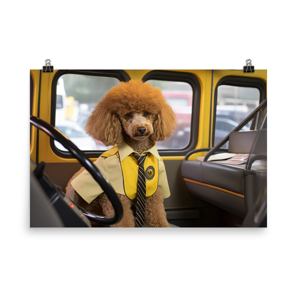 Poodle Transit Operator Photo paper poster - PosterfyAI.com