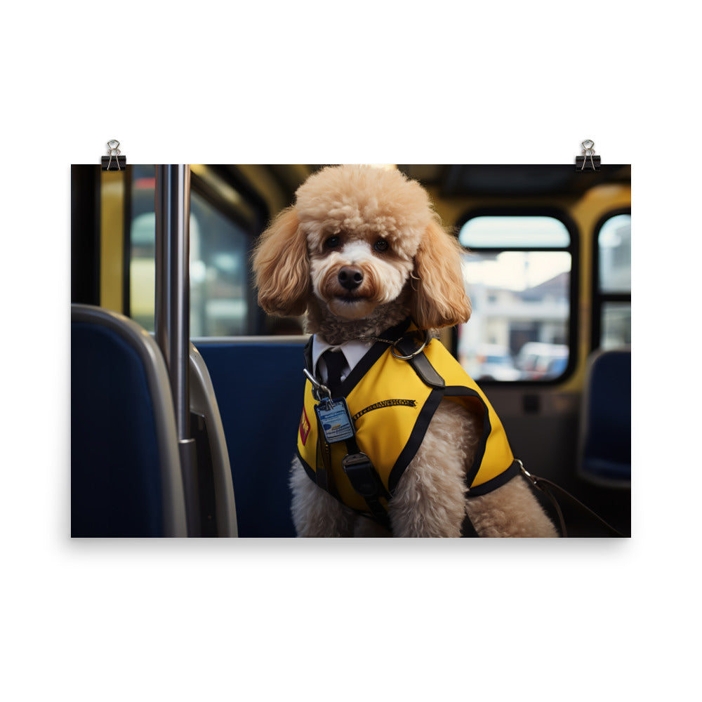 Poodle Transit Operator Photo paper poster - PosterfyAI.com