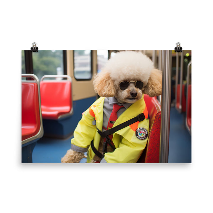 Poodle Transit Operator Photo paper poster - PosterfyAI.com