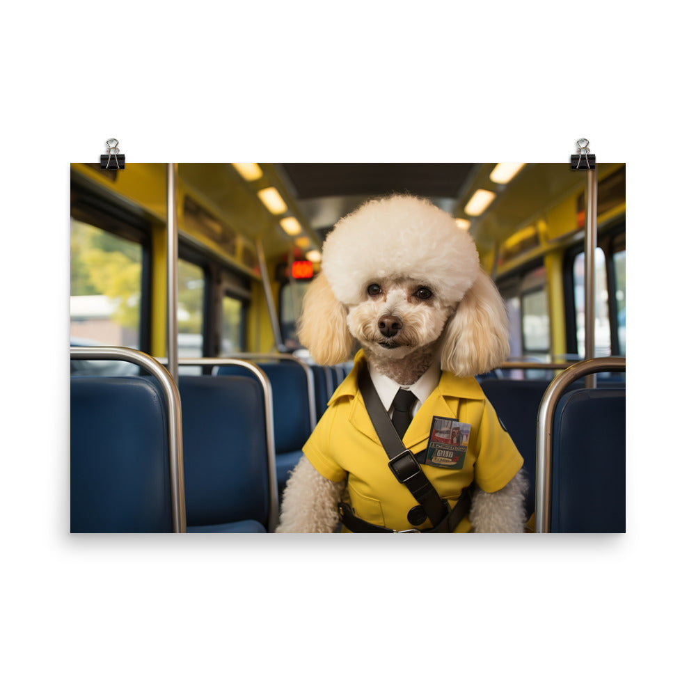 Poodle Transit Operator Photo paper poster - PosterfyAI.com