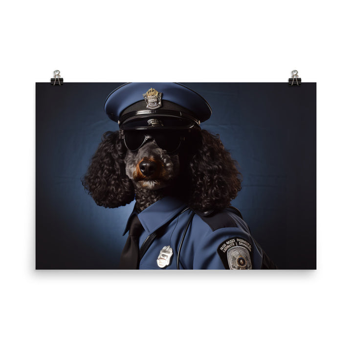 Poodle Security Officer Photo paper poster - PosterfyAI.com