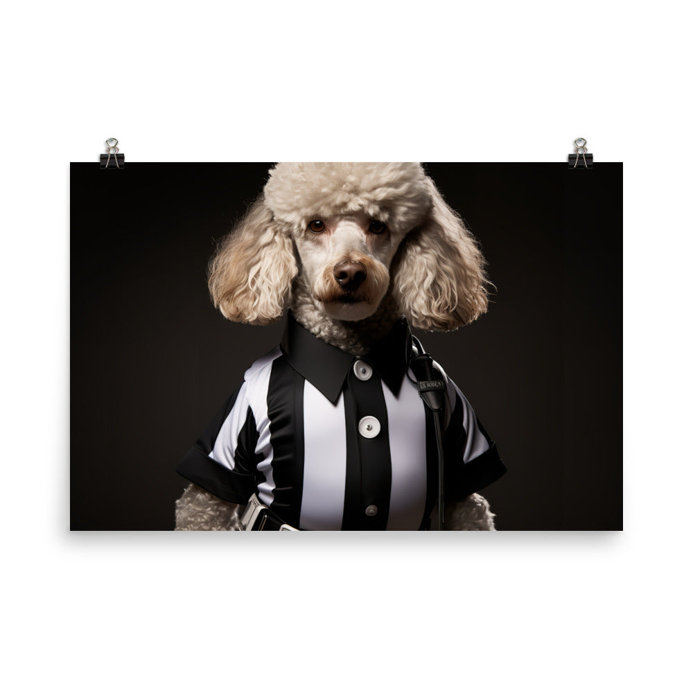 Poodle Referee Photo paper poster - PosterfyAI.com