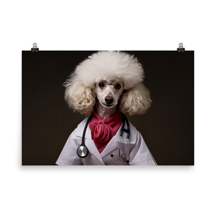 Poodle Nurse Photo paper poster - PosterfyAI.com