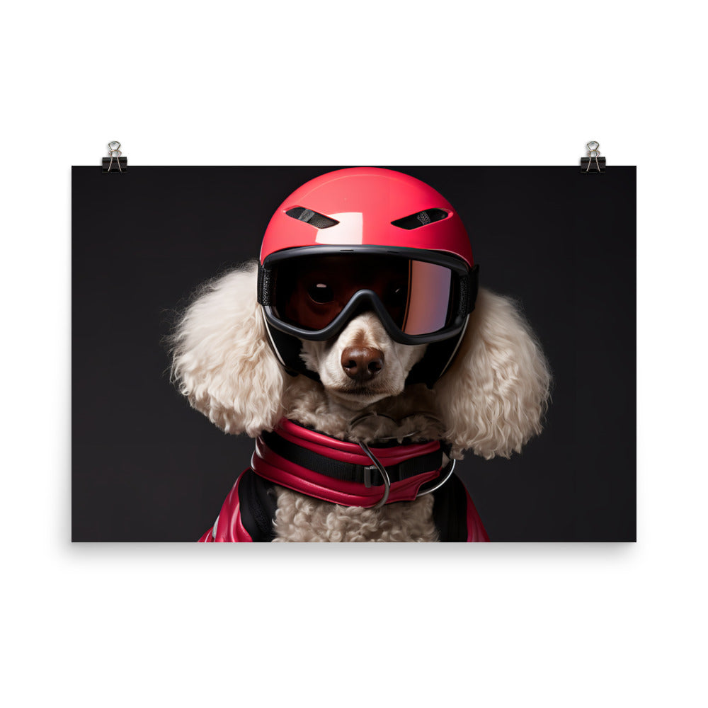 Poodle Motorsport Athlete Photo paper poster - PosterfyAI.com