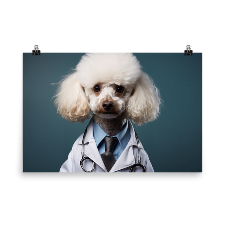 Poodle Doctor Photo paper poster - PosterfyAI.com