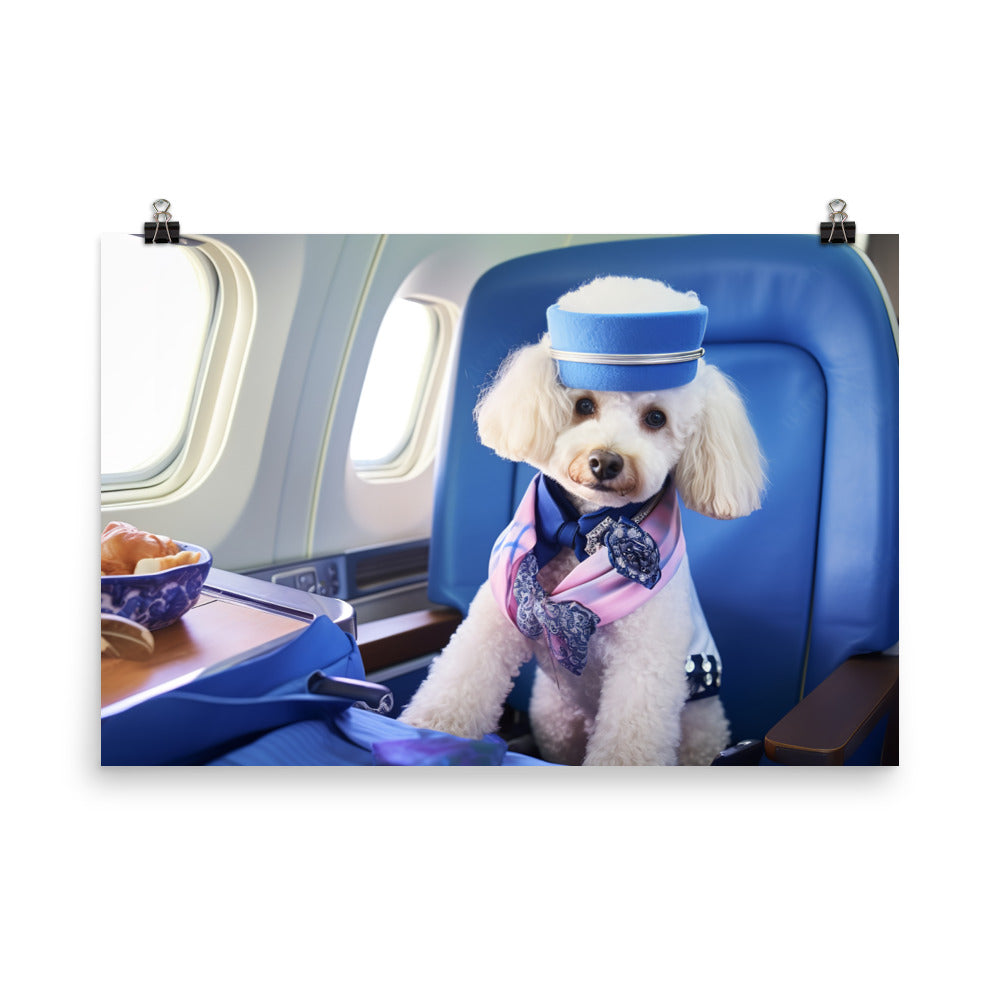 Poodle Cabin Crew Photo paper poster - PosterfyAI.com