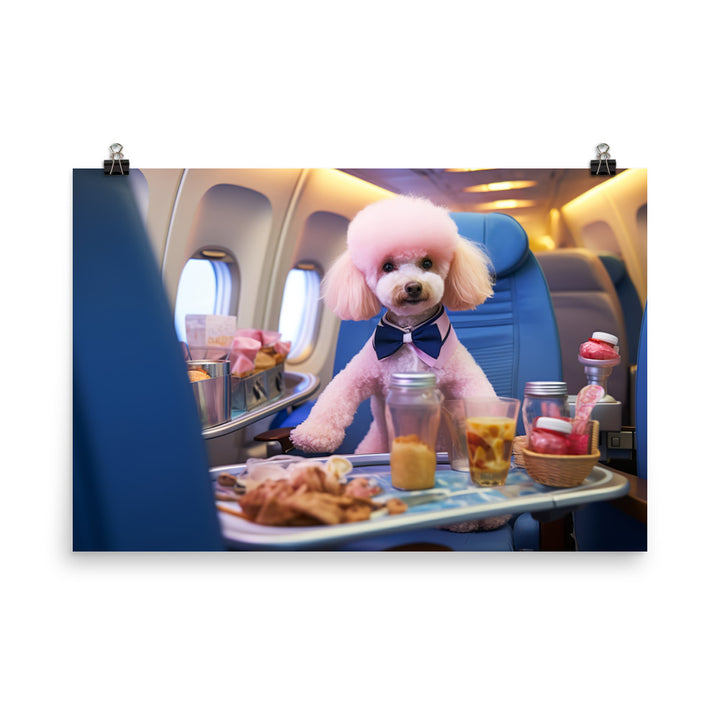 Poodle Cabin Crew Photo paper poster - PosterfyAI.com