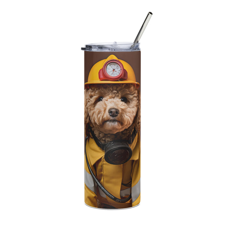 Poodle Firefighter Tumbler
